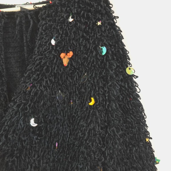 Berek Sweater Black Chenille Christmas Baubles Cardigan - Picture 8 of 12